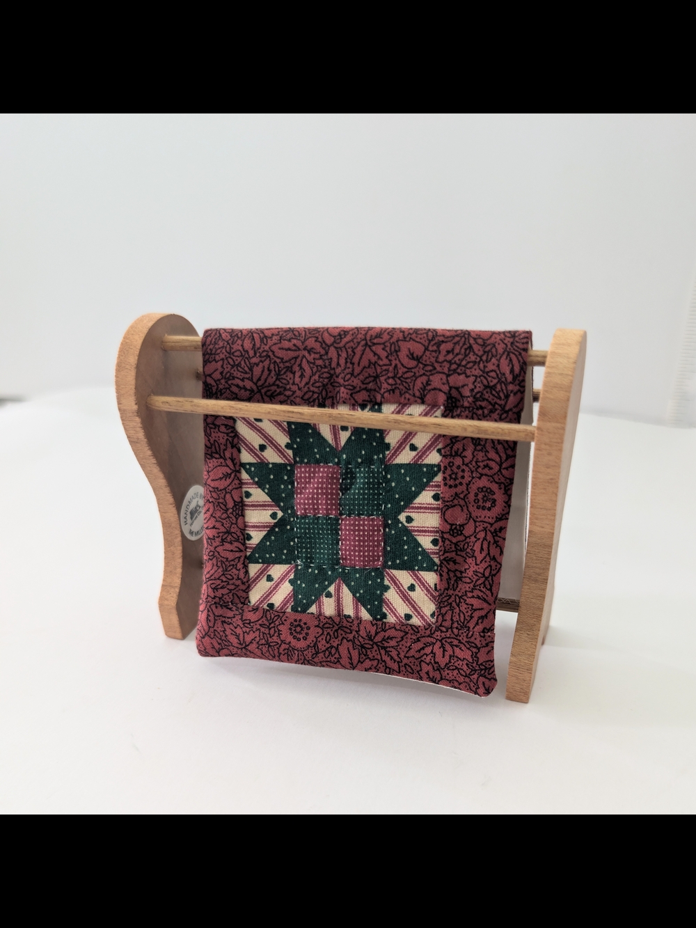 Handmade Amish Mini Quilt Rack Dollhouse Furniture by The Miller Family Like New